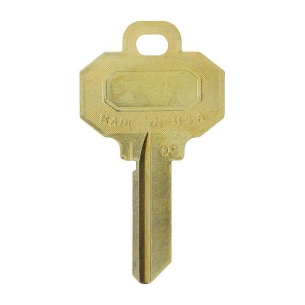 Hillman Hillman 5938113 House of Office BW2-Single Sided Universal Key Blank; Assorted - Pack of 10 5938113
